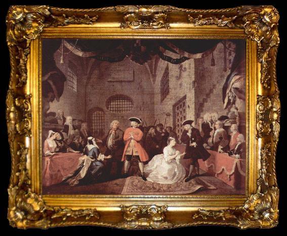 framed  William Hogarth The Beggar Opera VI, ta009-2
